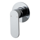 Brasshards Mixx Saffron Shower Mixer Trim Kit (80Mm Backplate) Chrome