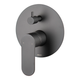 Brasshards Mixx Saffron Shower Diverter Mixer Gun Metal Lead Free