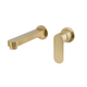 Brasshards Mixx Saffron Dual Wall Plate Mixer Trim Kit Brushed Gold Lead Free