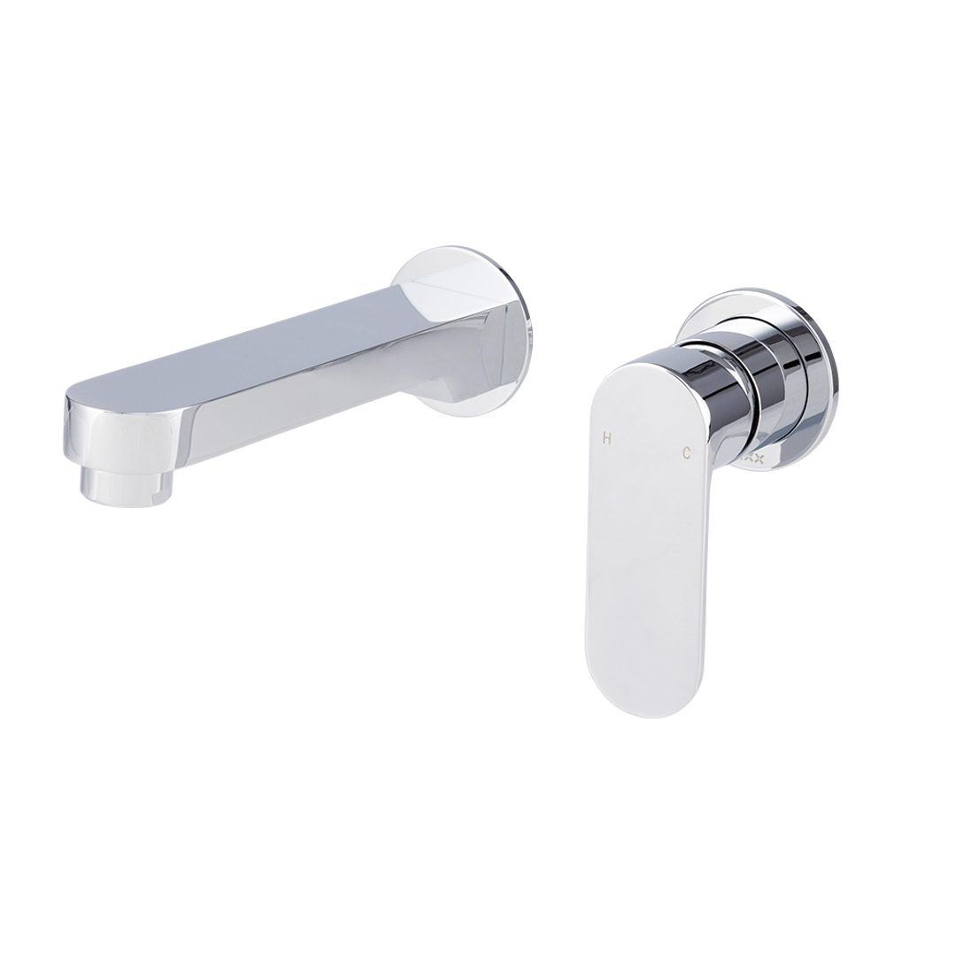 Brasshards Mixx Saffron Dual Wall Plate Mixer Chrome Lead Free