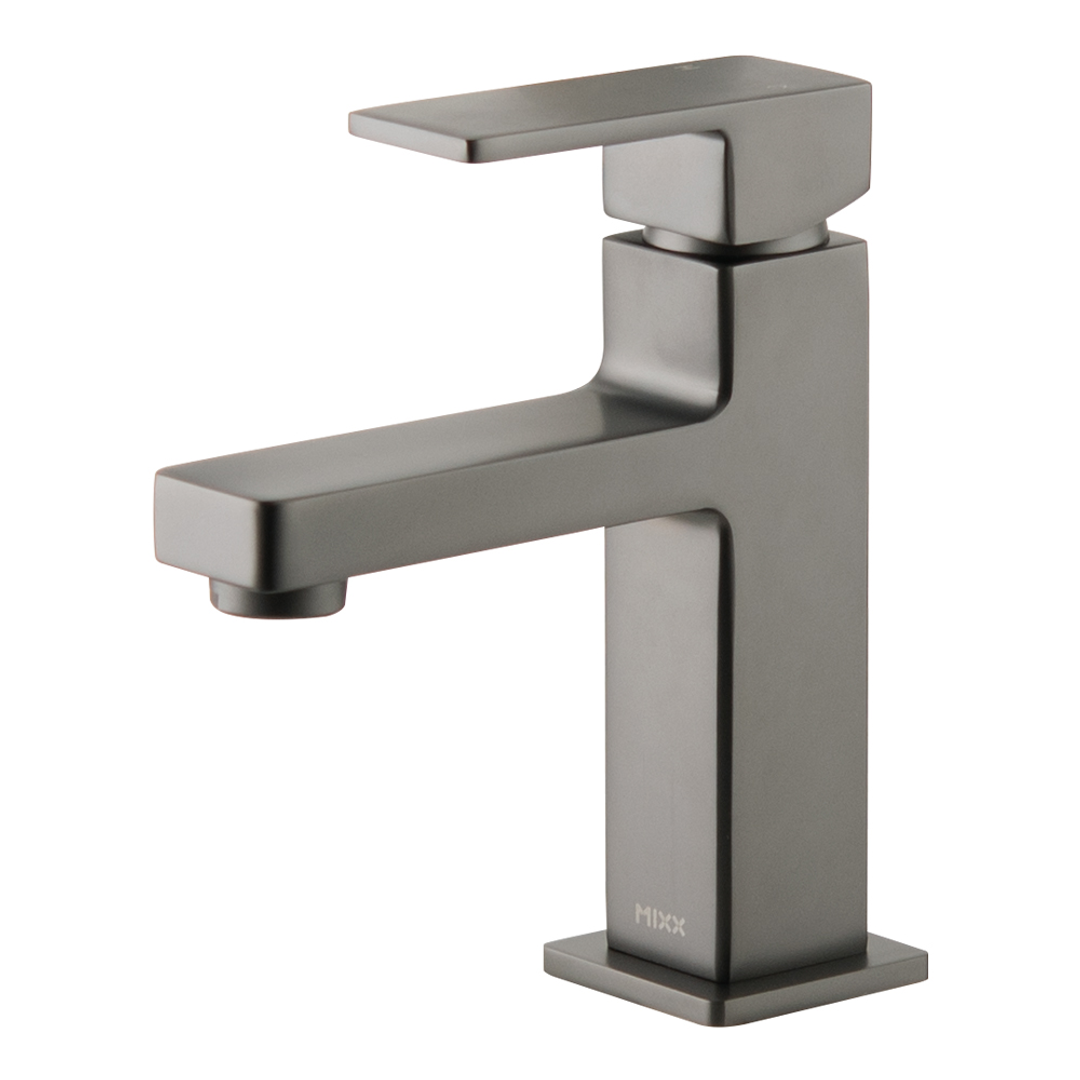 Brasshards Mixx Sage Basin Mixer Gun Metal Lead Free