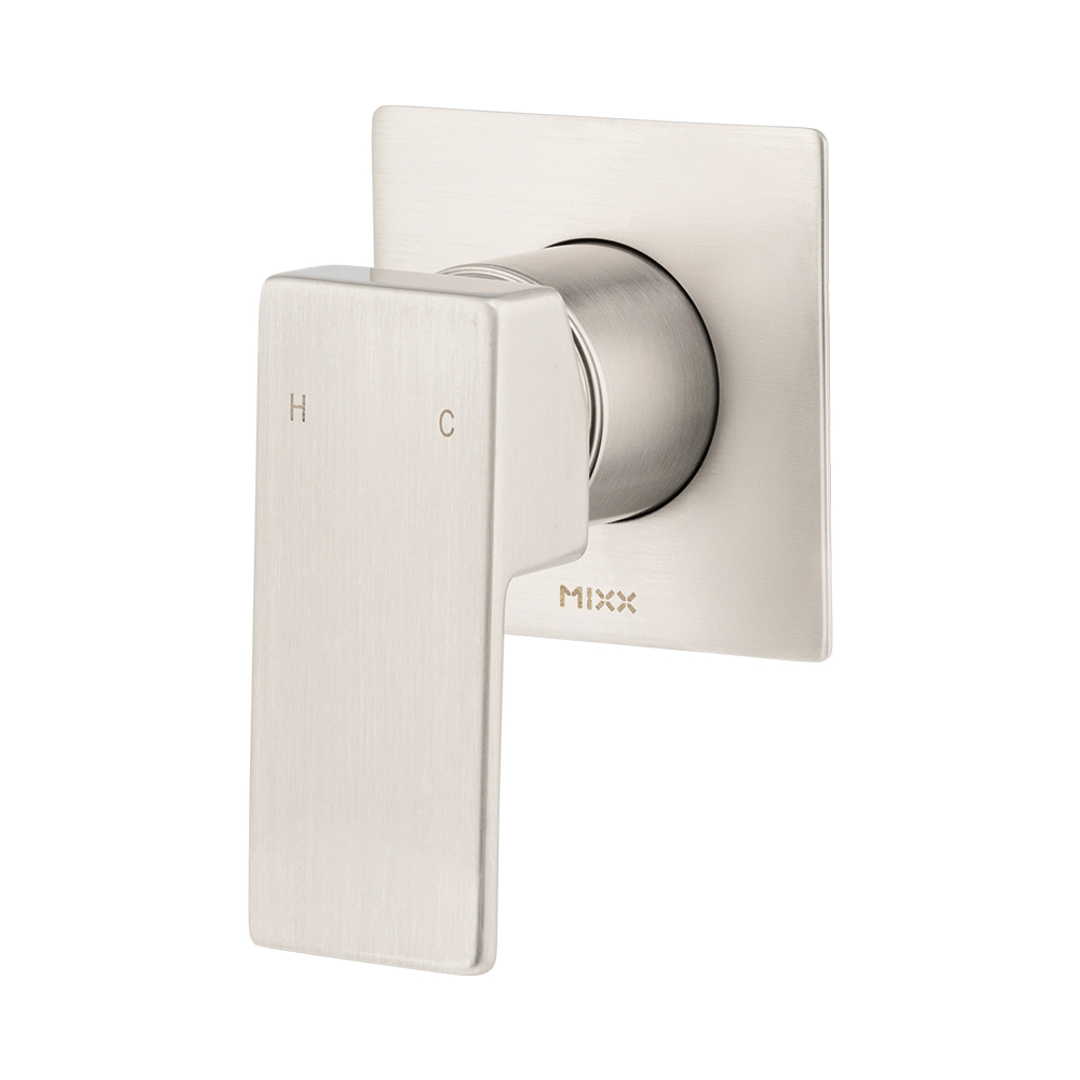 Brasshards Mixx Sage Shower Mixer Trim Kit Brushed Nickel
