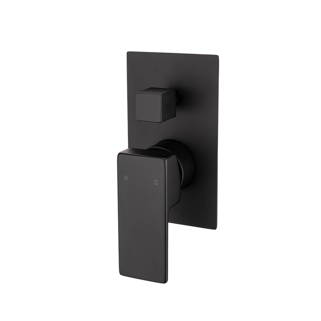 Brasshards Mixx Sage Shower Diverter Mixer Matt Black Lead Free