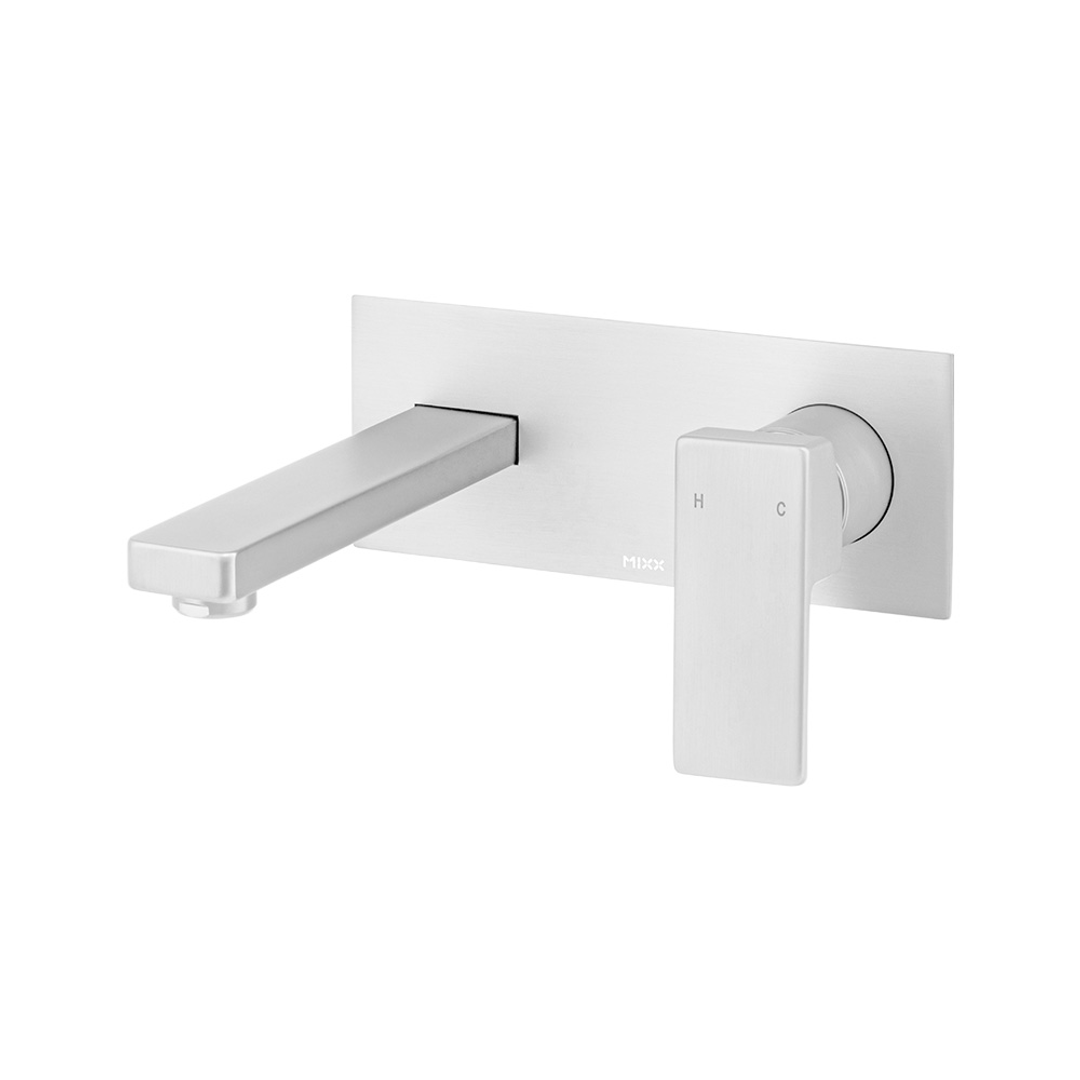 Brasshards Mixx Sage Wall Plate Mixer Trim Kit Chrome Lead Free
