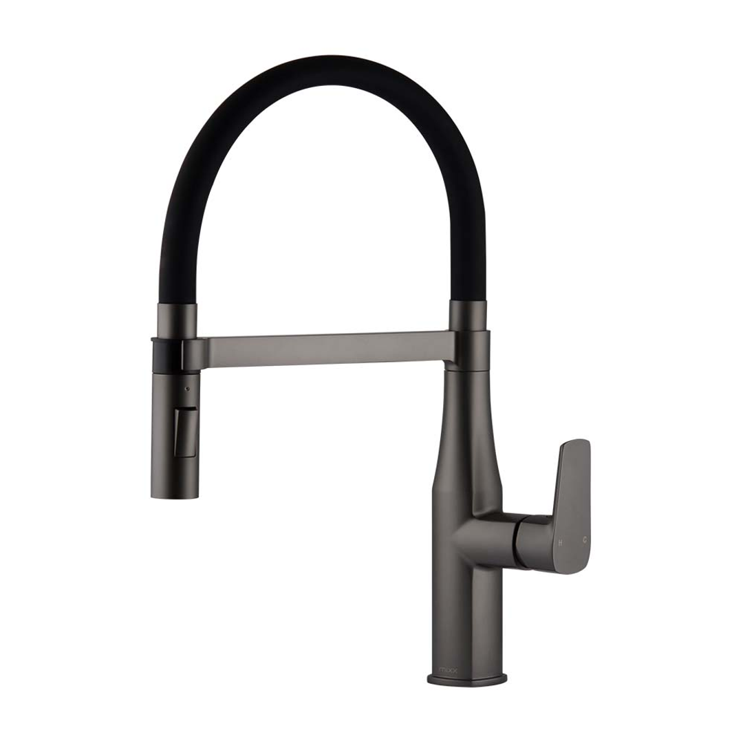 Brasshards Mixx Coriander Sink Mixer Gun Metal Lead Free
