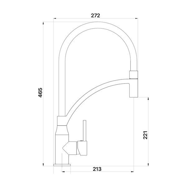 Brasshards Mixx Clove Sink Mixer Brushed Nickel Lead Free