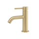Brasshards Mixx Anise Eco Basin Mixer Curved Spout Brushed Gold Lead Free