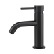 Brasshards Mixx Anise Eco Basin Mixer Curved Spout Matt Black Lead Free
