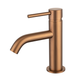 Brasshards Mixx Anise Eco Basin Mixer Curved Spout Brushed Bronze Lead Free