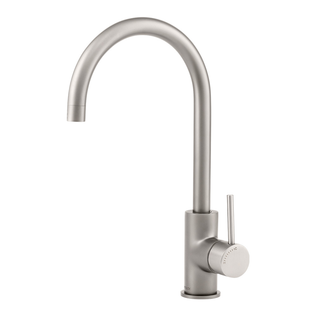 Brasshards Mixx Anise Eco Round Sink Mixer Gun Metal Lead Free