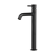 Brasshards Mixx Anise Eco Tower Vessel Mixer Curved Spout Matt Black Lead Free