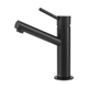 Brasshards Mixx Anise Eco Basin Mixer Upswept Spout Matt Black Lead Free