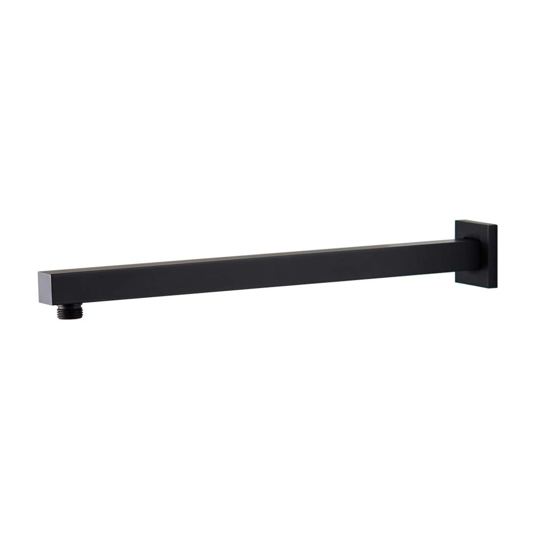 Brasshards Mixx Chai Straight Shower Arm 380Mm Matt Black