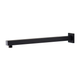 Brasshards Mixx Chai Straight Shower Arm 380Mm Matt Black