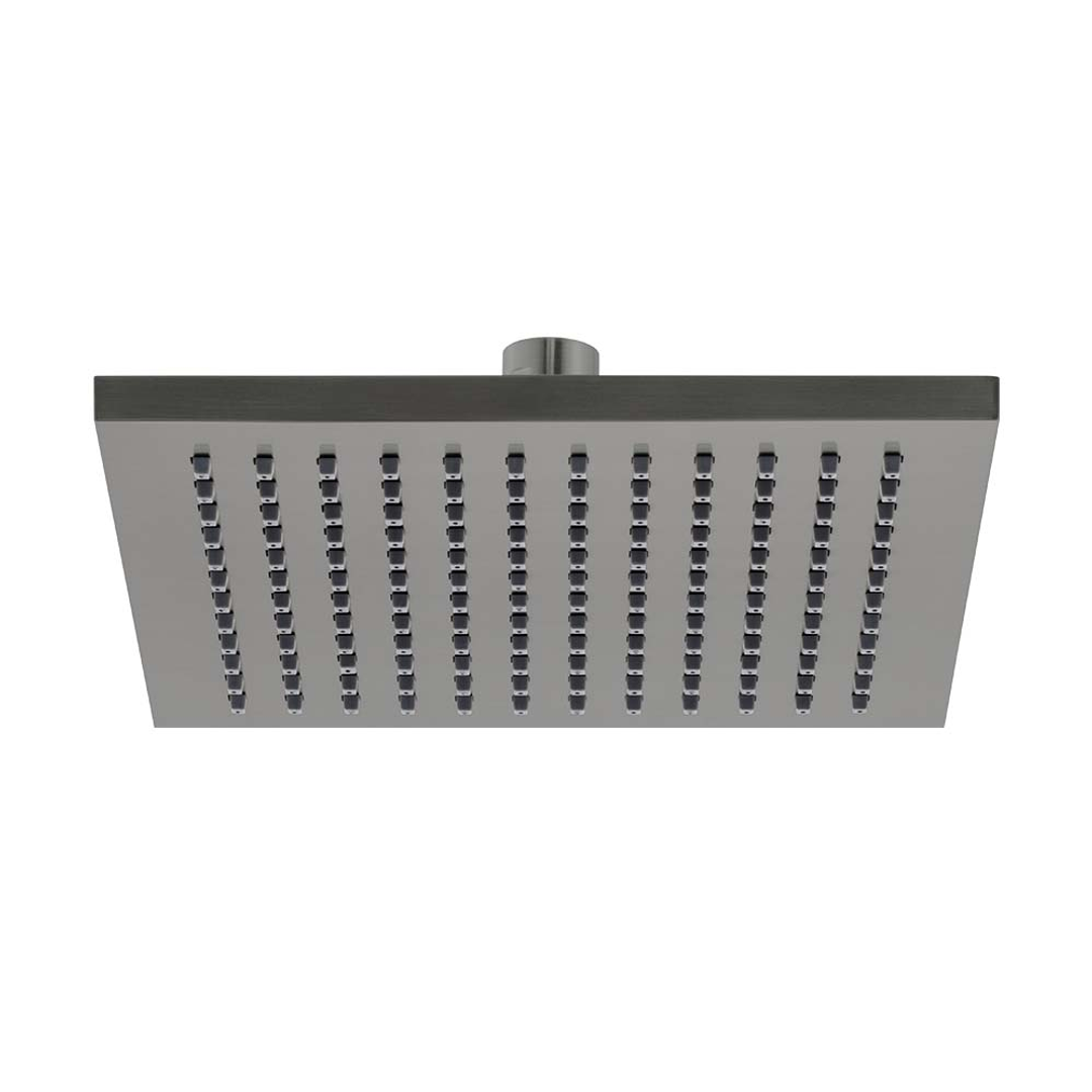 Brasshards Mixx Chai Abs Shower Head 200Mm Gun Metal