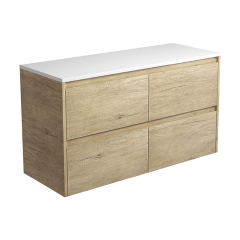 Fienza Amato 1200 Wall Hung Vanity Scandi Oak 120Bs