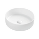 ABEY POCO 355X355X120 C/TOP GLOSS BASIN + PLUG WHITE - Burdens Plumbing