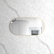 Otti Noosa 1200X600 Gold Metal Frame Mirror