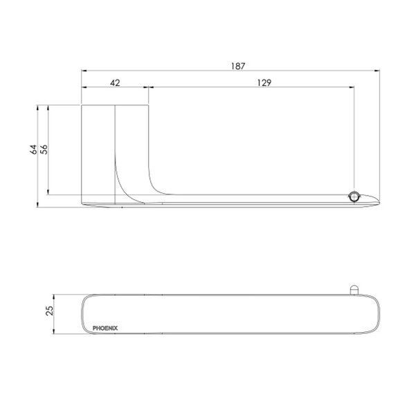 PHOENIX NUAGE TOILET ROLL HOLDER BRUSHED NICKEL