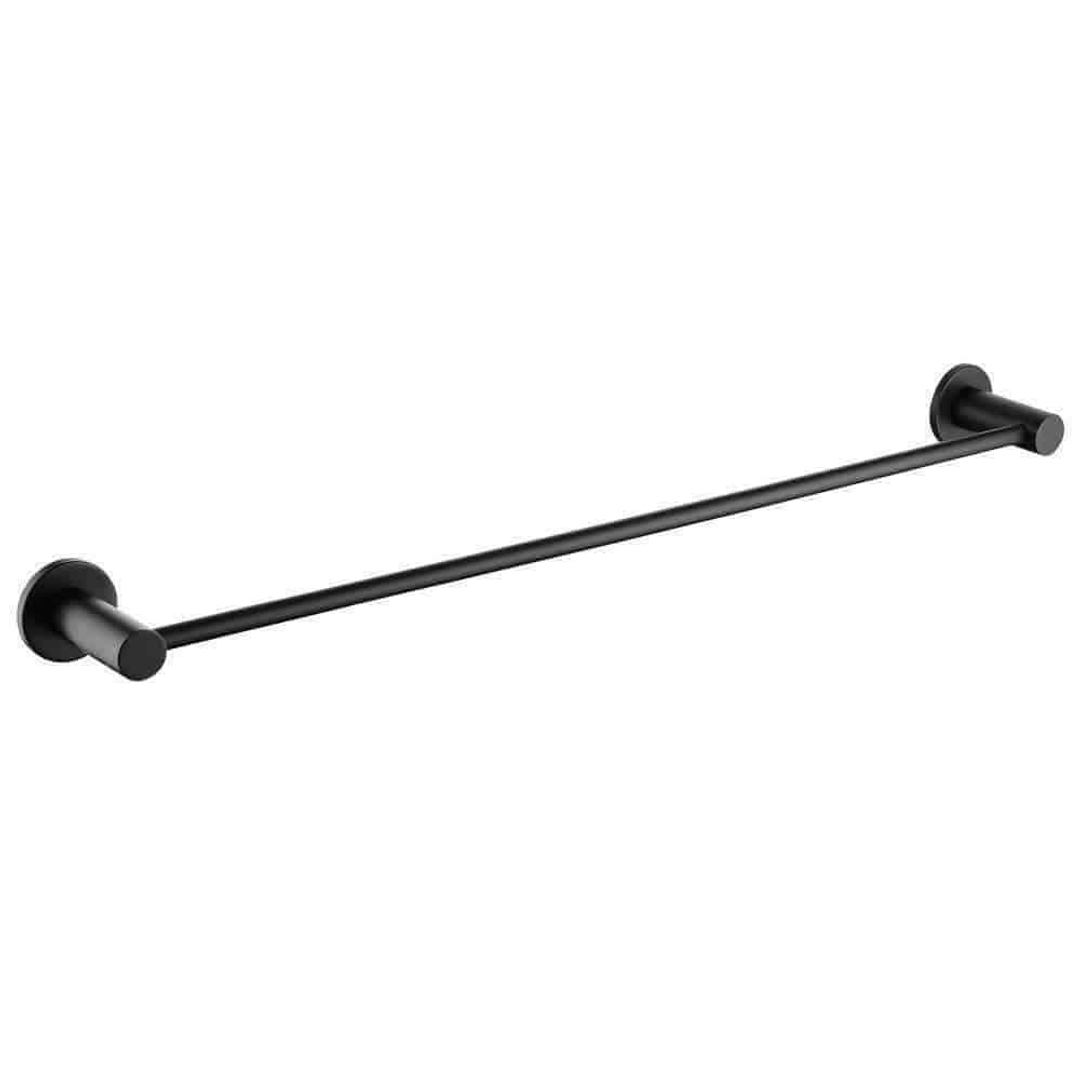 Fienza Hustle 800mm Single Towel Rail Matte Black 82501