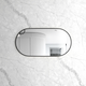 Otti Noosa 1200X600 Black Metal Frame Mirror