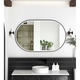 Otti Led Noosa 900X600 Black Metal Frame Mirror