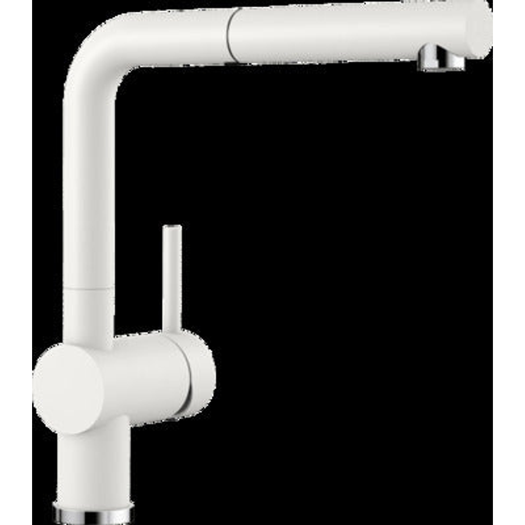 Blanco Linus-W  Pull Out Sink Mixer  White Linussw