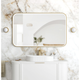 Otti Led Newport 1200X750 Gold Metal Frame Mirror