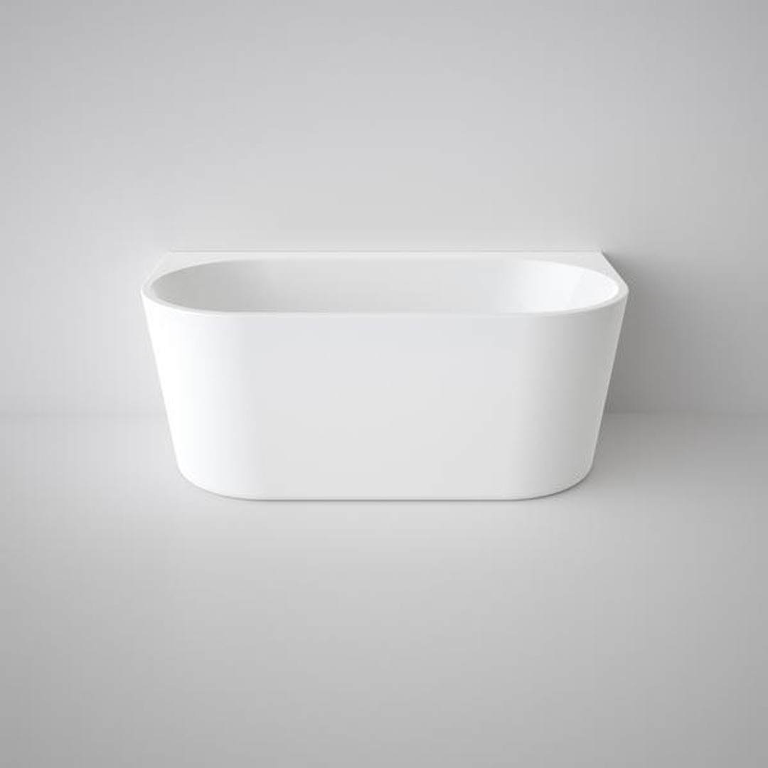 Caroma Urbane Ii 1400 Back To Wall Freestanding Bath White Au4Wfw