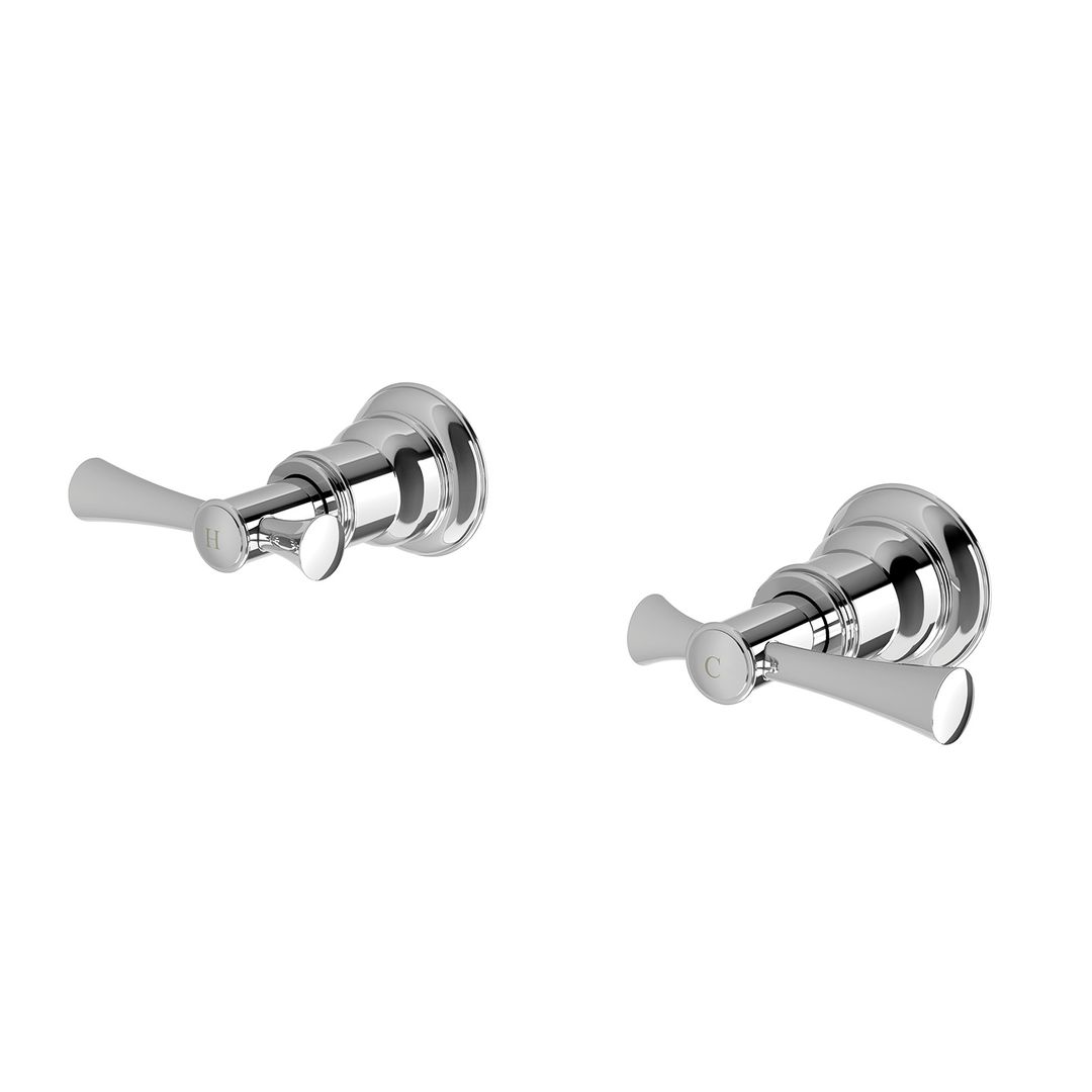 Phoenix Cromford Wall Top Assemblies 15Mm Extended Spindles Chrome