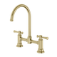 Phoenix Cromford Exposed Sink Set Brushed Gold
