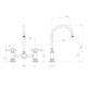 Phoenix Cromford Exposed Sink Set Brushed Bronze
