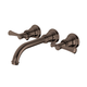 Phoenix Cromford Wall Basin / Bath Tap Set Brushed Bronze