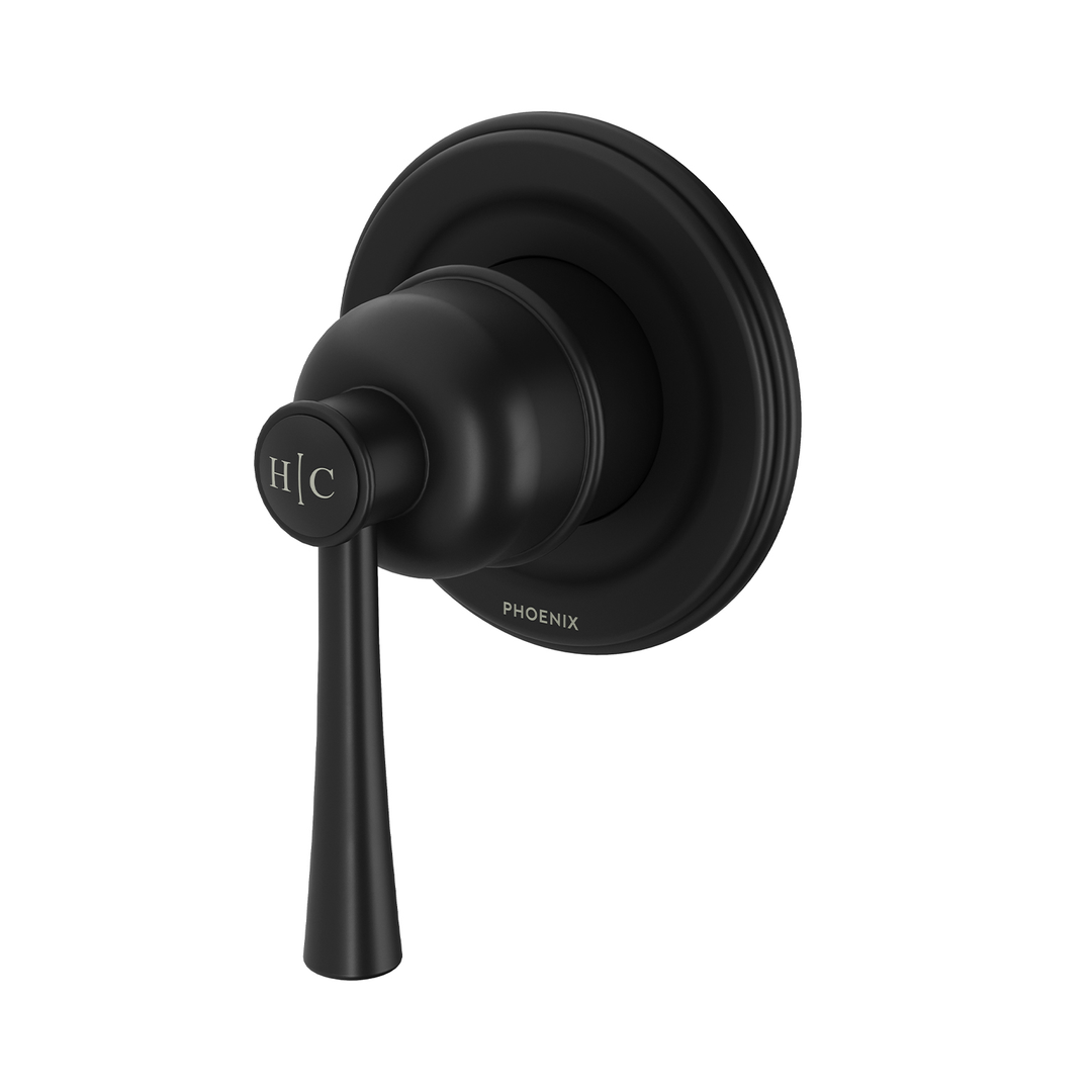 Phoenix Cromford Shower / Wall Mixer Matt Black