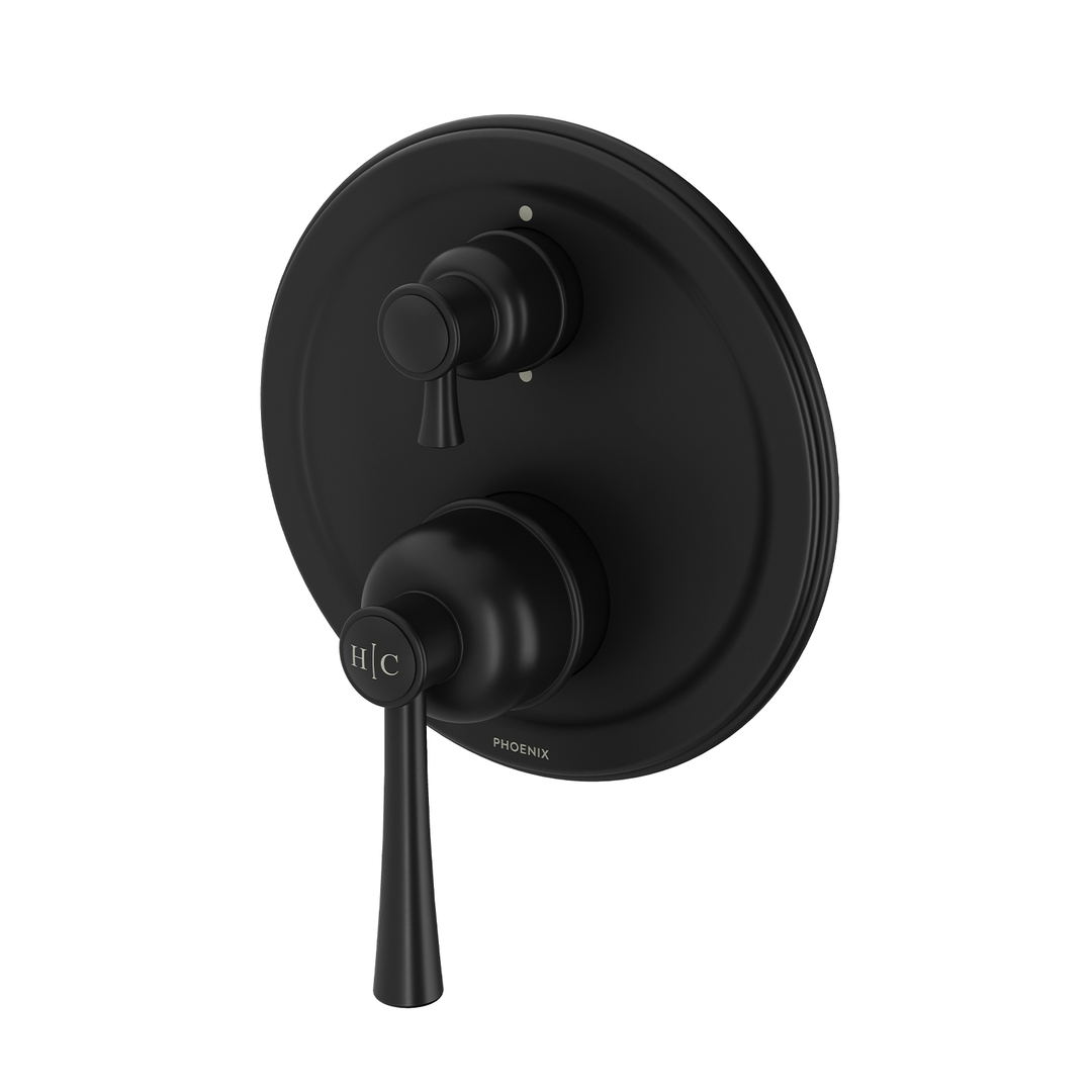 Phoenix Cromford Switchmix Shower / Bath Diverter Mixer Matte Black