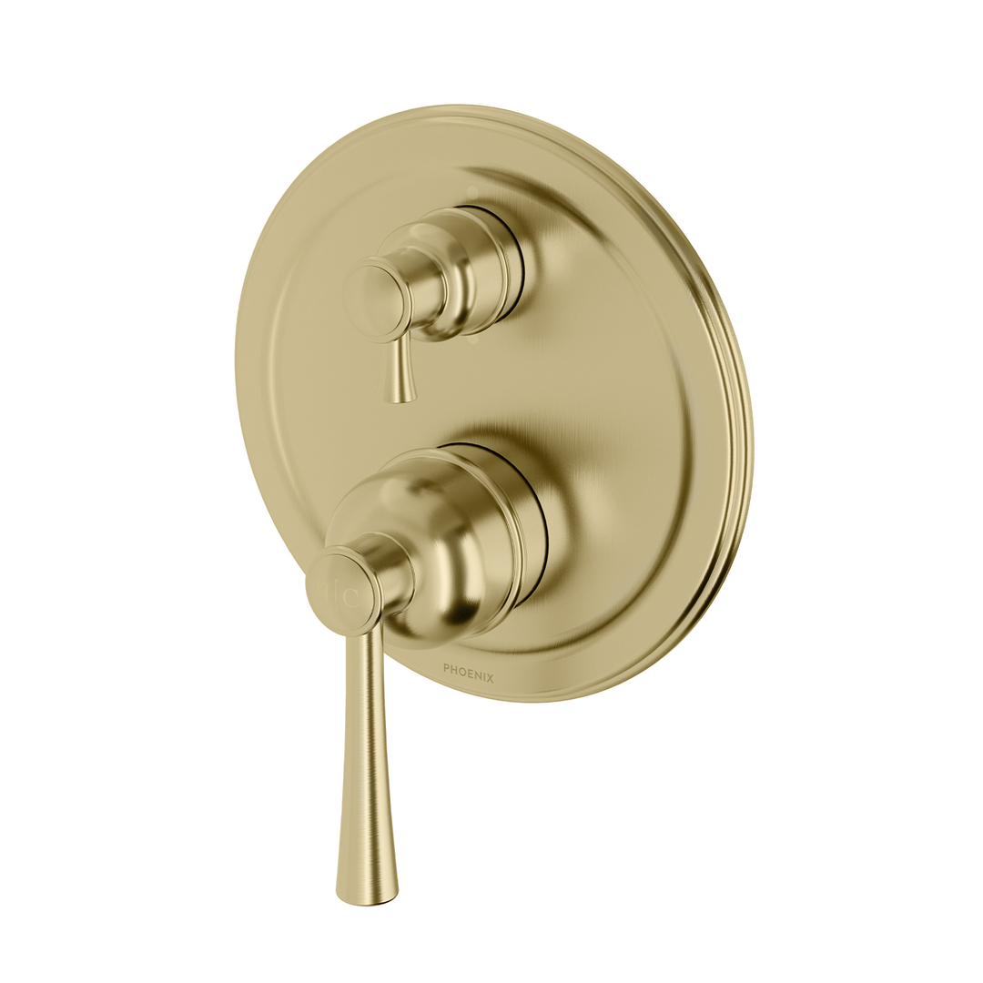 Phoenix Cromford Switchmix Shower / Bath Diverter Mixer Brushed Gold