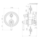 Phoenix Cromford Switchmix Shower / Bath Diverter Mixer Fit-Off Kit Brushed Bronze