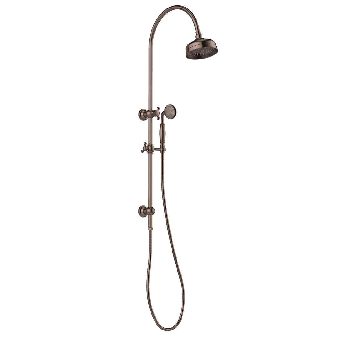 Phoenix Cromford Twin Shower Brushed Bronze