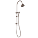 Phoenix Cromford Twin Shower Brushed Bronze