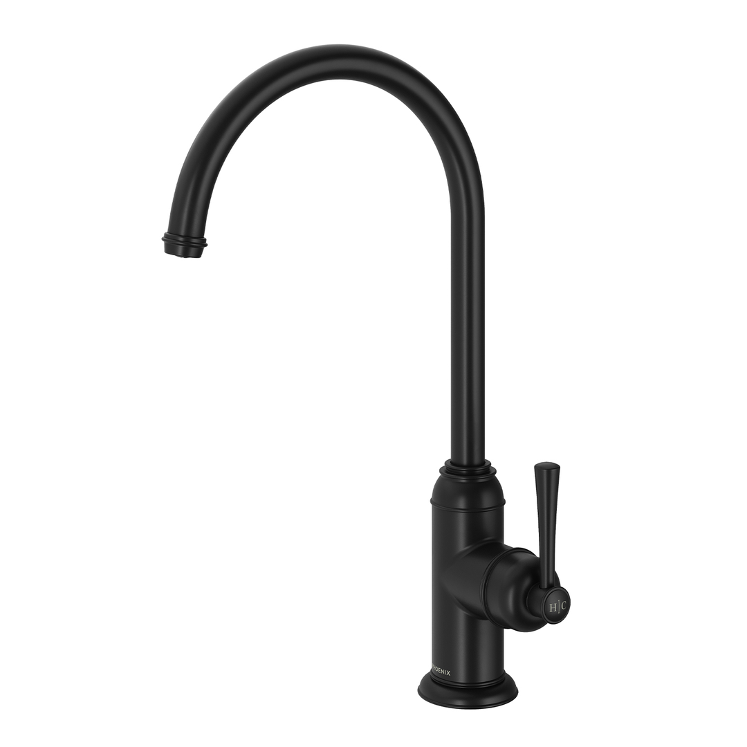 Phoenix Cromford Side Lever Sink Mixer Matt Black