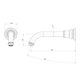 Phoenix Cromford Wall Basin / Bath Outlet Brushed Bronze