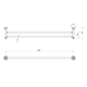 Phoenix Cromford Double Towel Rail 800Mm Brushed Bronze