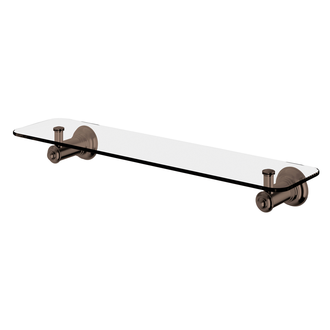 Phoenix Cromford Glass Shelf 450Mm Brushed Bronze