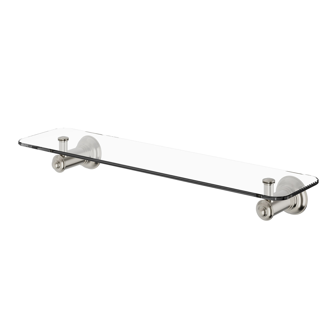 Phoenix Cromford Glass Shelf 450Mm Brushed Nickel