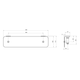 Phoenix Cromford Glass Shelf 450Mm Brushed Bronze