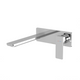 Phoenix Gloss Mkii Wall Basin / Bath Mixer Set 200Mm Brushed Nickel