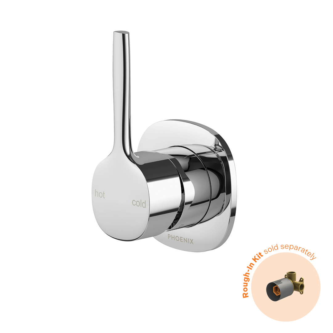 Phoenix Vask Switchmix Shower / Wall Mixer Pin Up Fit-Off Kit Chrome