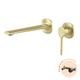 Phoenix Vask Brushed Gold Switchmix Wall Basin/Bath Mixer Set 200Mm Fit-Off Kit