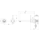 Phoenix Vask Switchmix Wall Basin / Bath Mixer Set 200Mm Pin Up Brushed Bronze