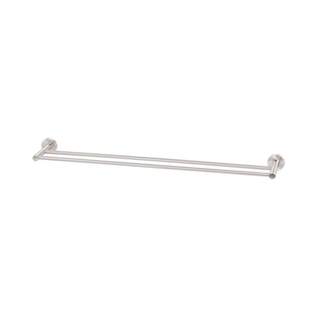 Brasshards Mixx Chia Double Towel Rail 750Mm Brushed Nickel
